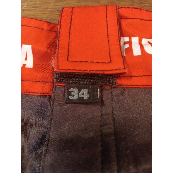 NAGA FIGHTER Board Shorts Men's Size 34 Black Red White Surf Swim Trunks READ - Picture 5 of 12